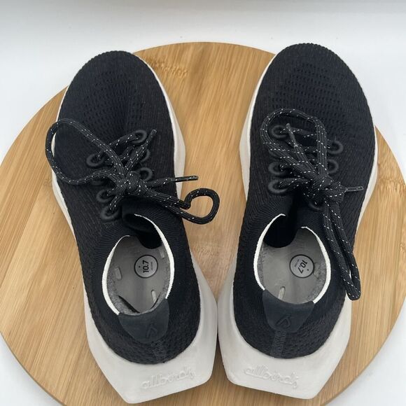 Allbirds Tree Dasher 2 Womens Shoes Size 8 Black Lace Up Sneakers NO INSOLES - Picture 5 of 10